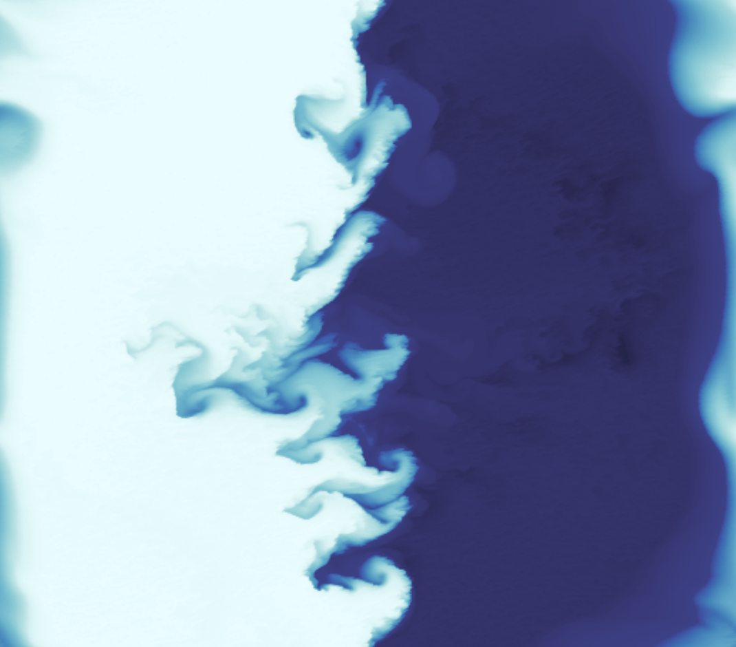 Ocean turbulence simulation